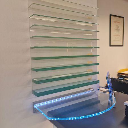 Glasstärken ausgeführt im Vorstellungsraum